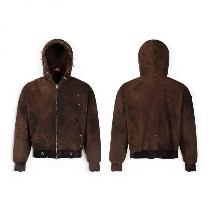 LIMITED HOODIE BOXY “SCARRED WASH”
