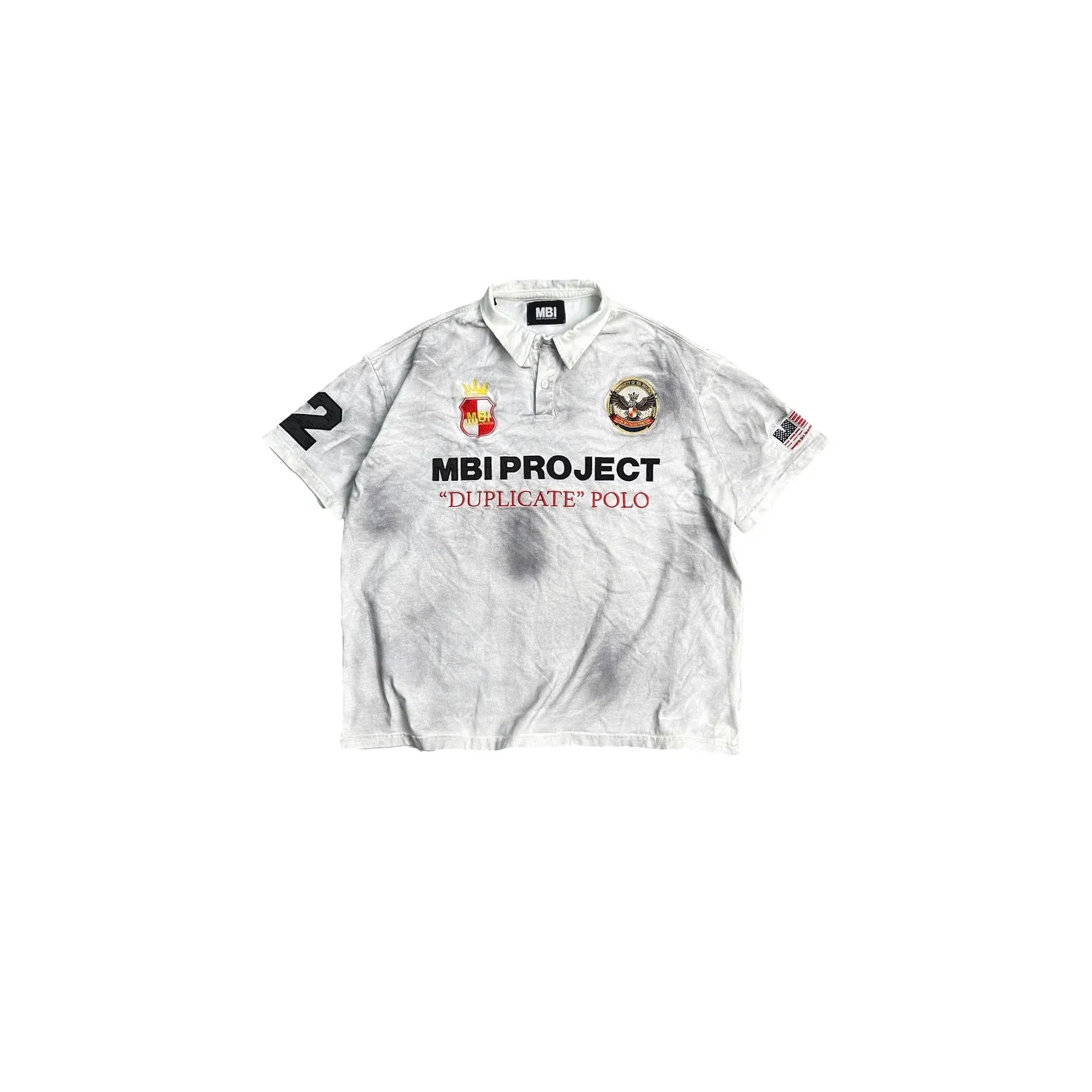 MBI | UNIFORM WASHED POLO - DIRTY WHITE