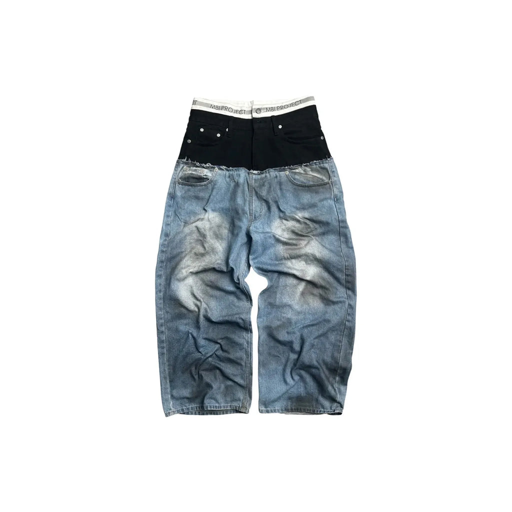 MBI | UNDERWEAR CUT UP JEANS - DIRTY INDIGO