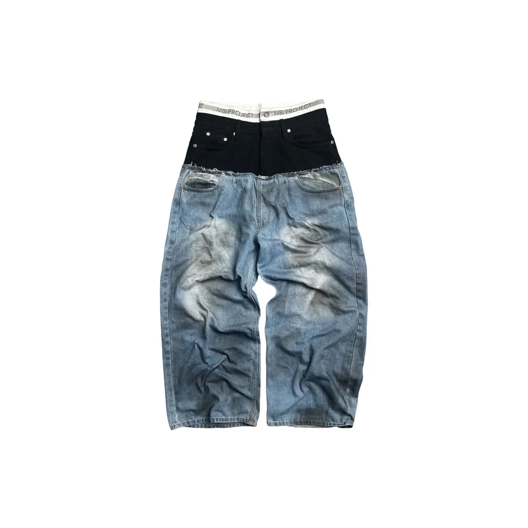 MBI | UNDERWEAR CUT UP JEANS - DIRTY INDIGO
