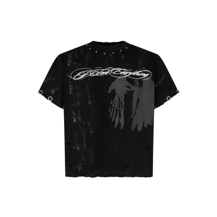 FALLEN ANGEL STUDDED BOXY T-SHIRT