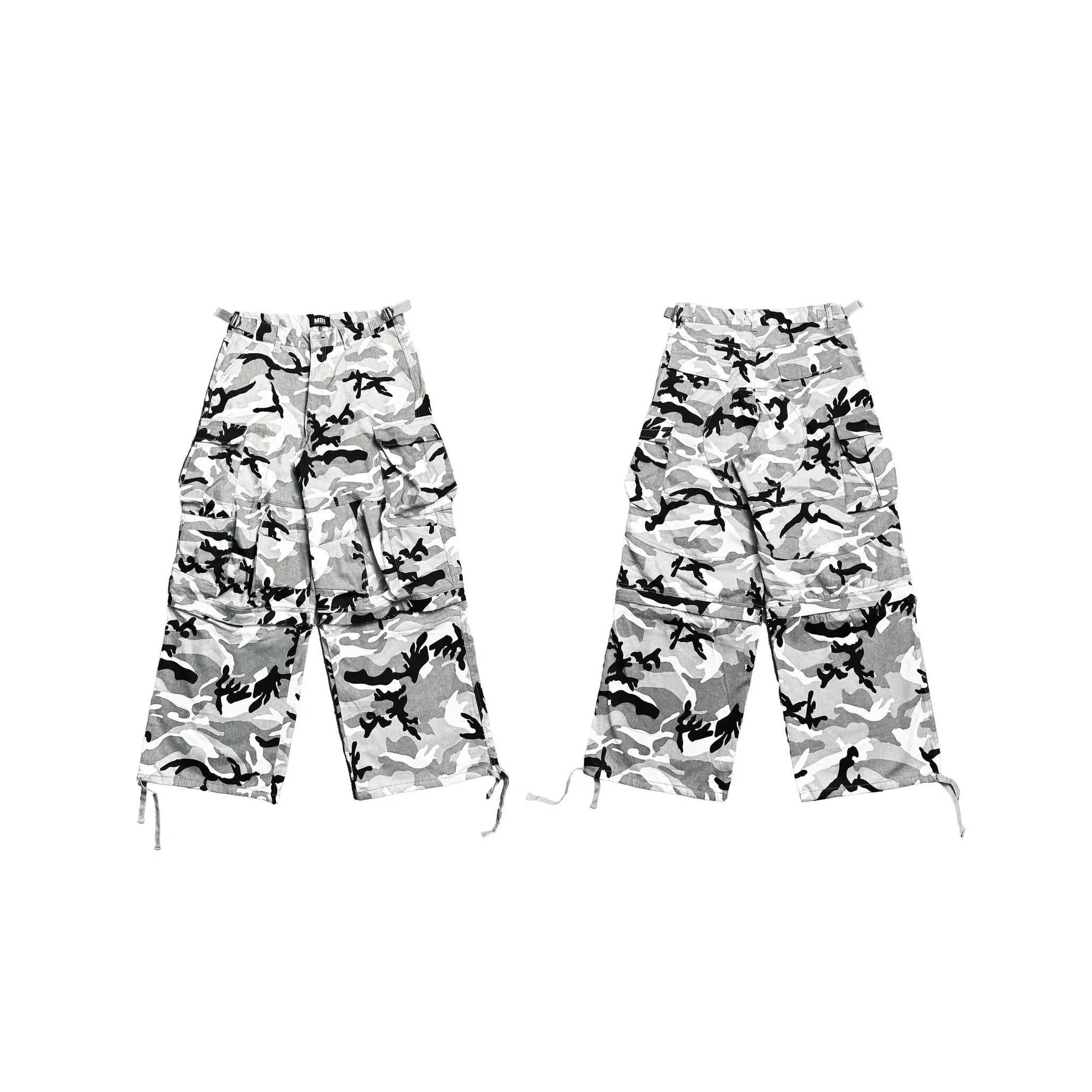 MBI | 2IN1 FADED MILI PANTS - PANDA CAMO