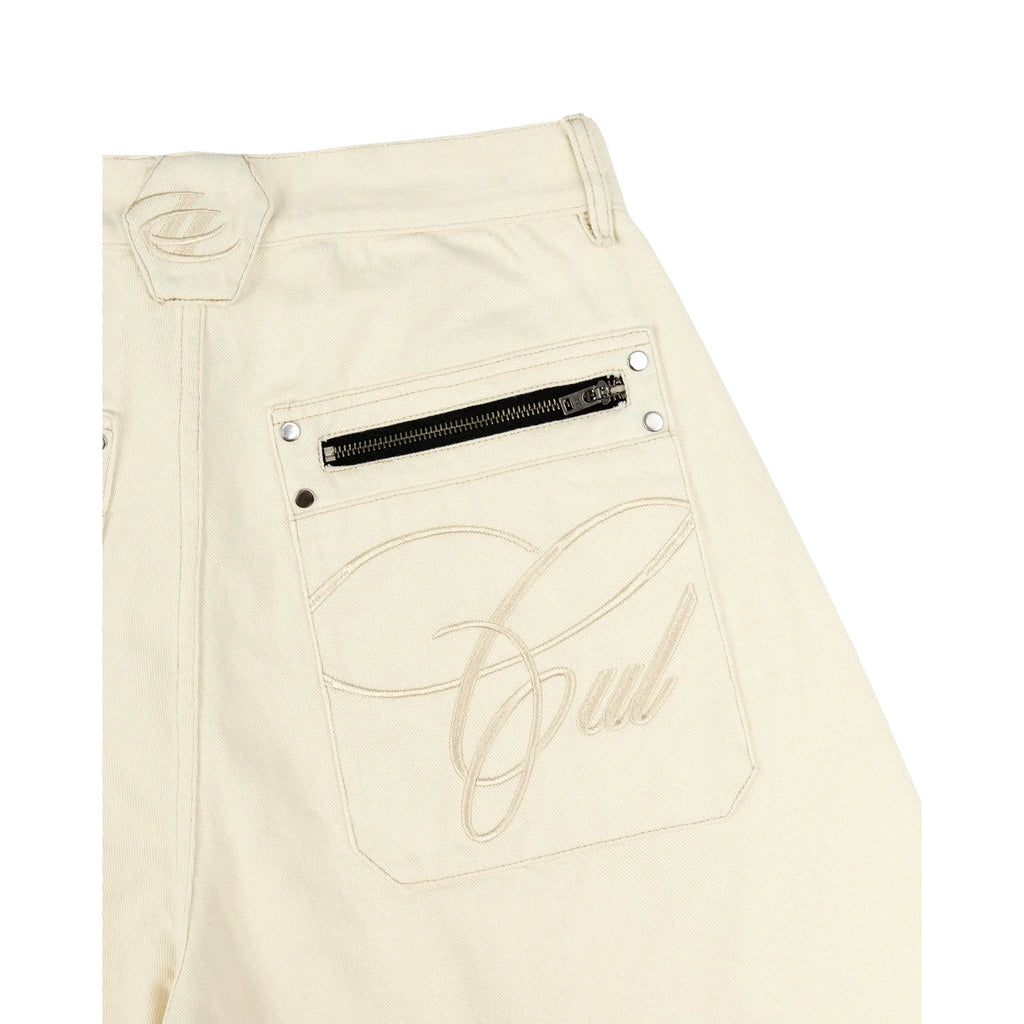 Insane® Rough Edge Jorts - White
