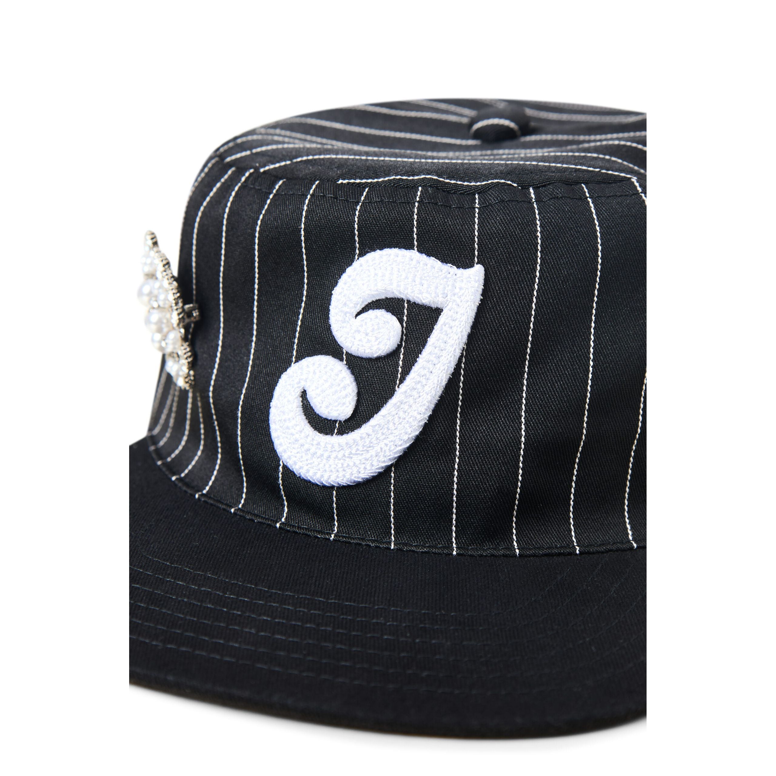 STRIPED PILLBOX CAP