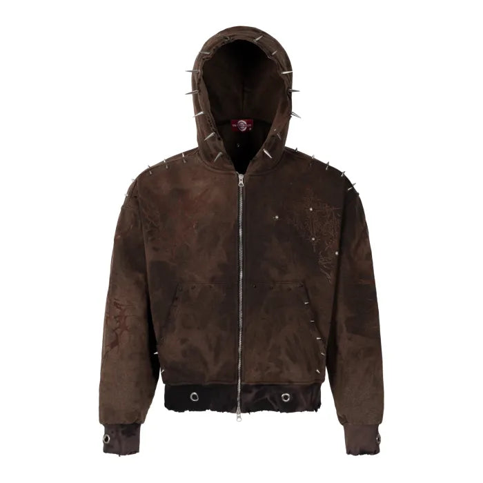 LIMITED HOODIE BOXY “SCARRED WASH”