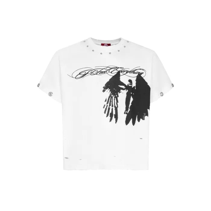 FALLEN ANGEL STUDDED BOXY T-SHIRT