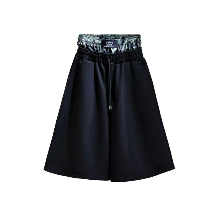 Camo Sagging Bermuda Pants - Black