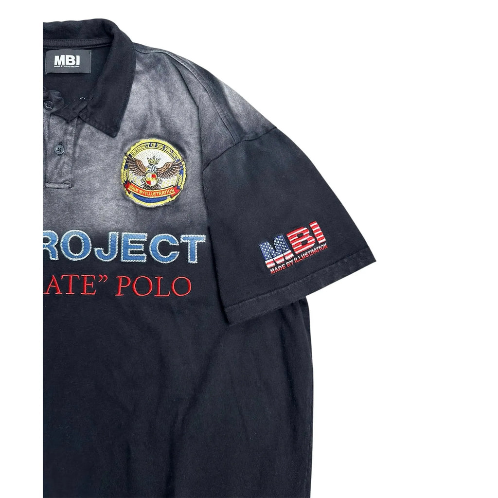 MBI | UNIFORM WASHED POLO - FADED BLACK