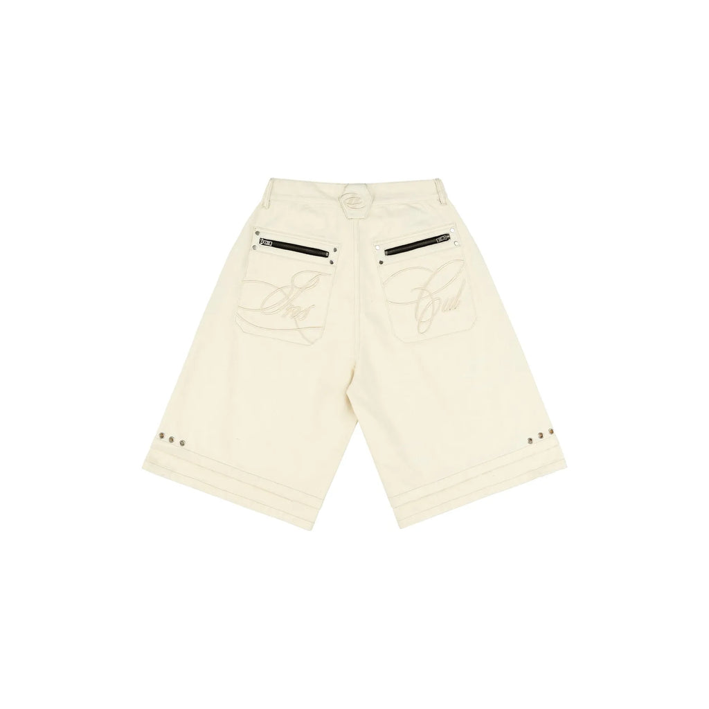 Insane® Rough Edge Jorts - White