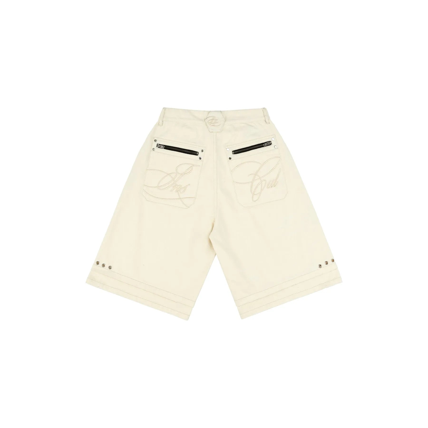 Insane® Rough Edge Jorts - White