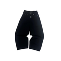 Core Button Balloon Pants - Black