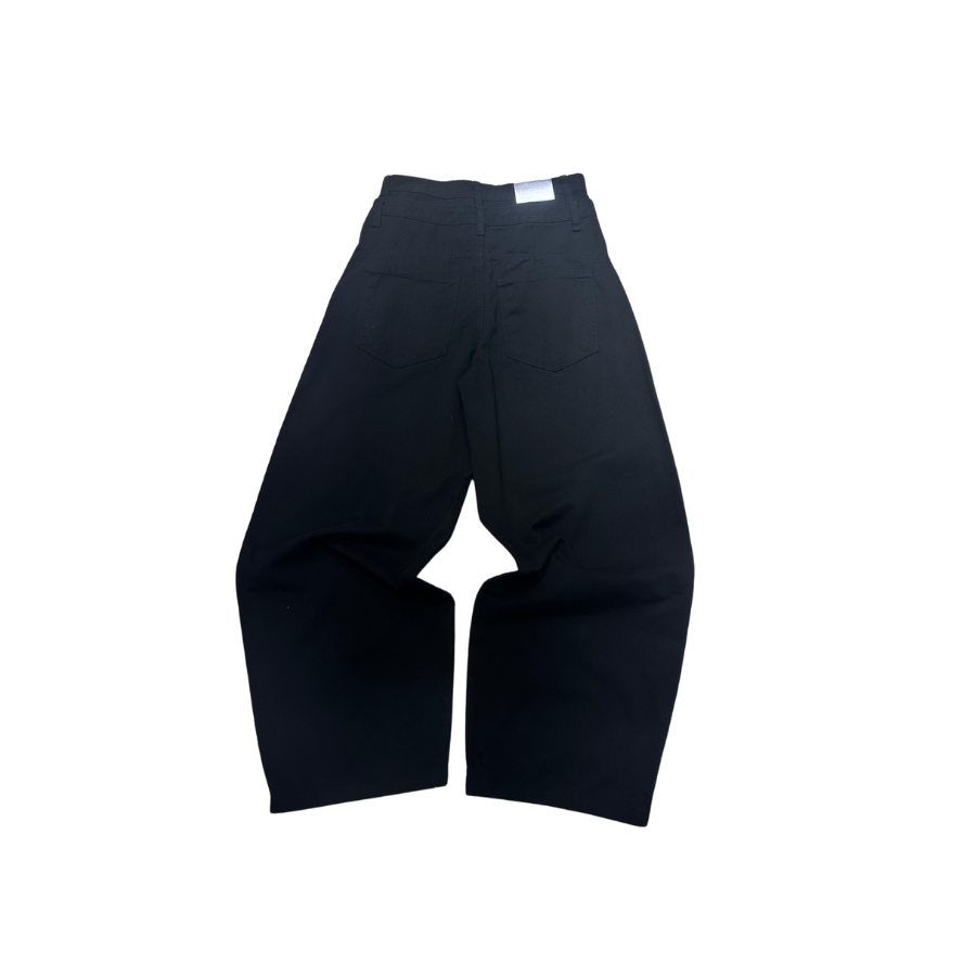 Core Button Balloon Pants - Black