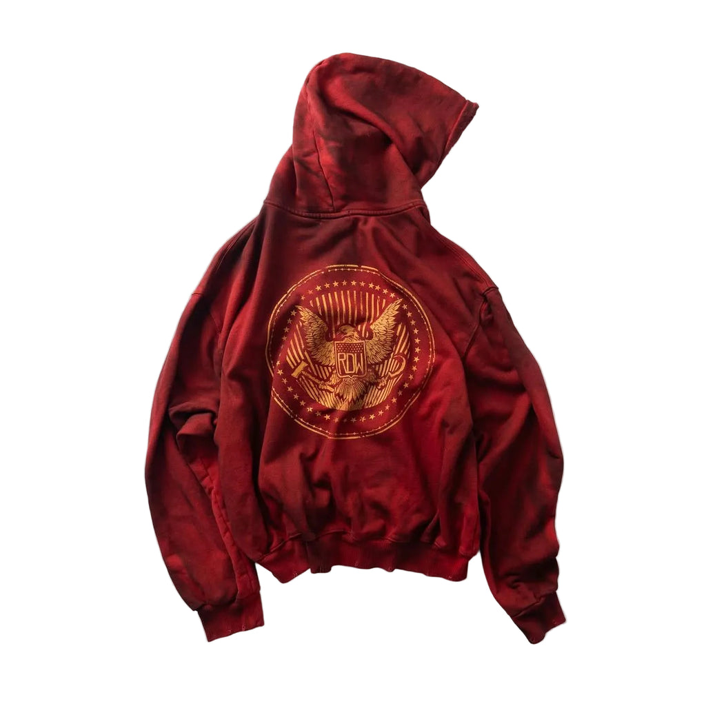 RDW BIG LOGO DIRT ZIP-UP HOODIE