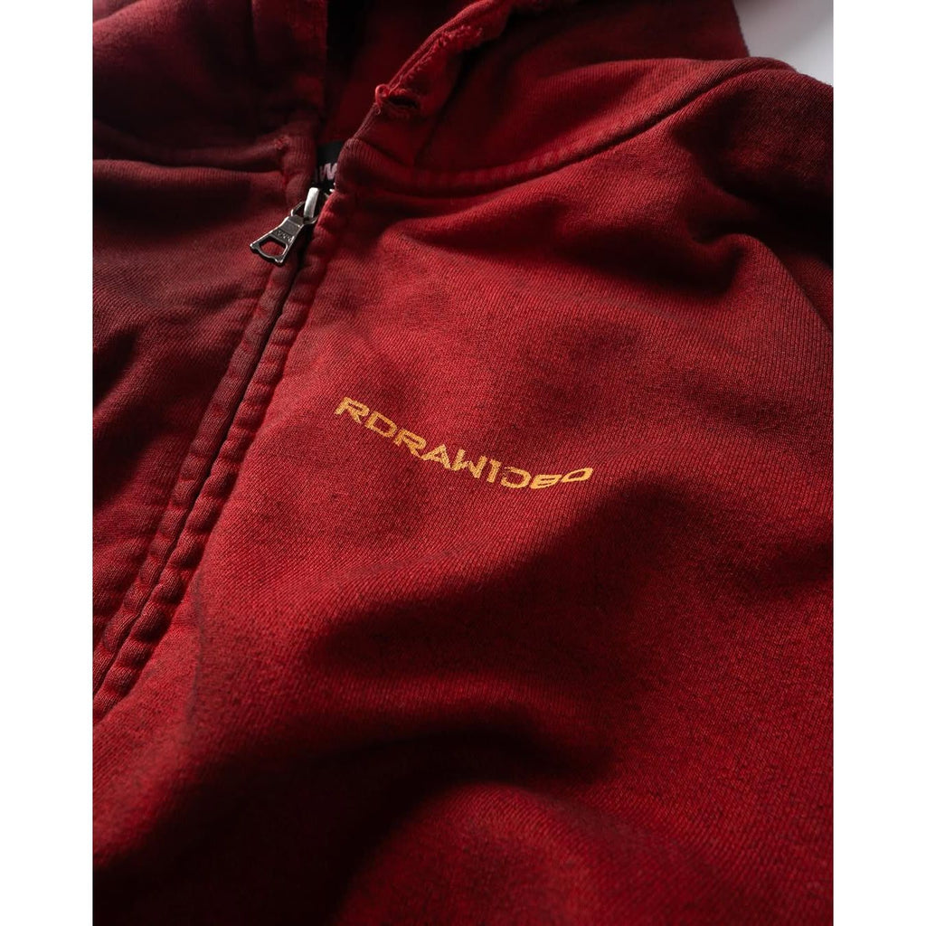 RDW BIG LOGO DIRT ZIP-UP HOODIE