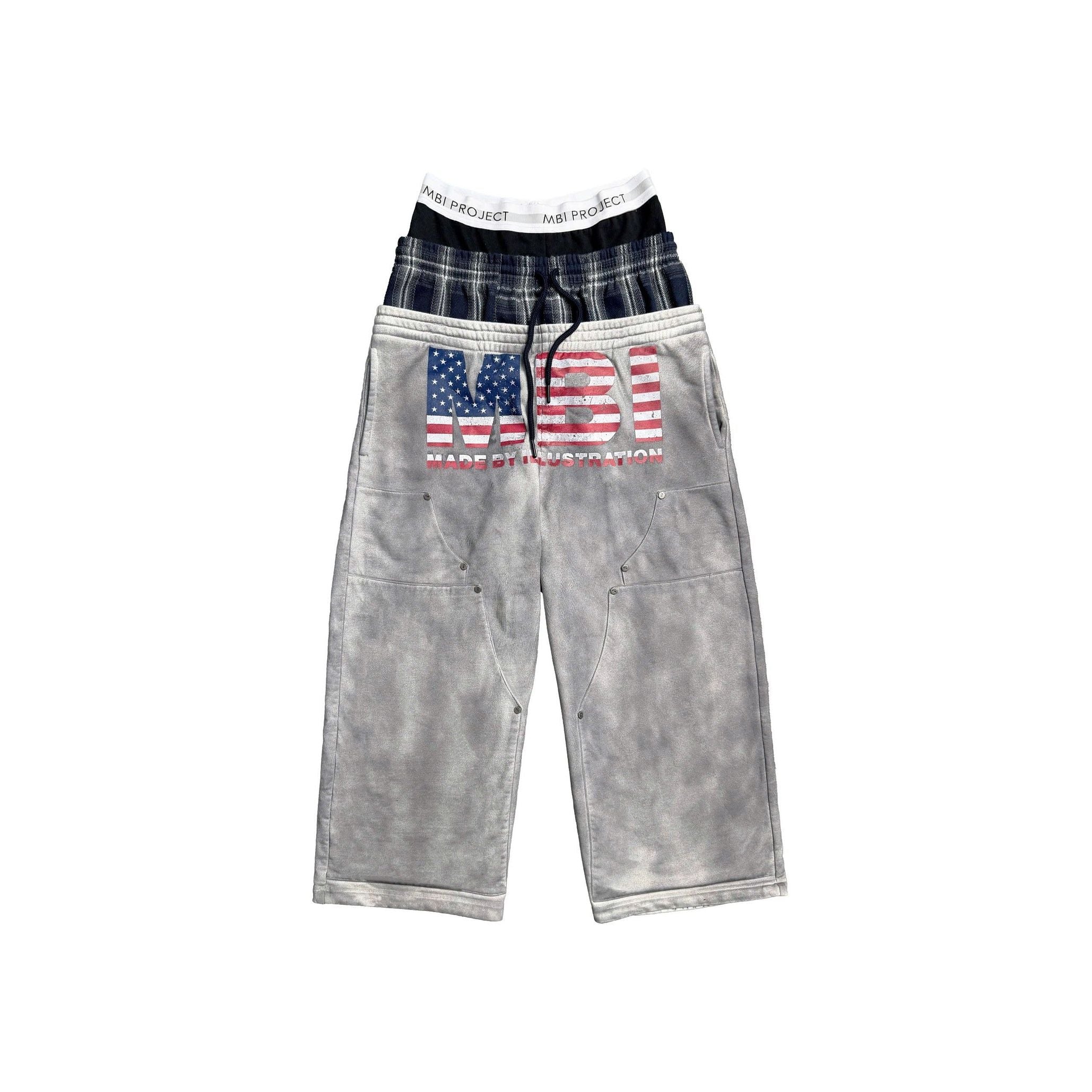 MBI | TRIPLE WAISTED SƯEATPANTS - DIRTY GRAY