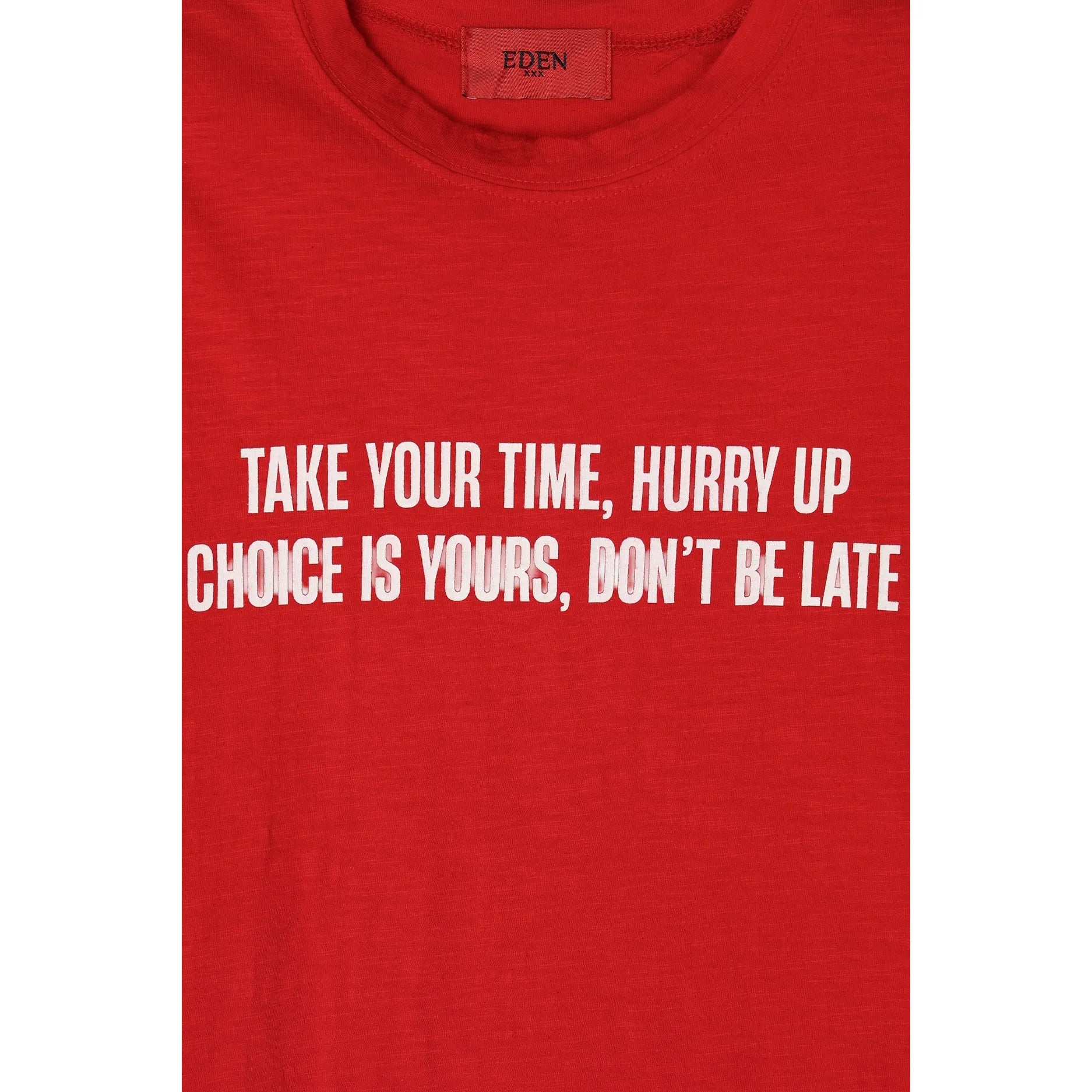 Vintage Poit Slap Crop Half Tee - Red / Grey / Black