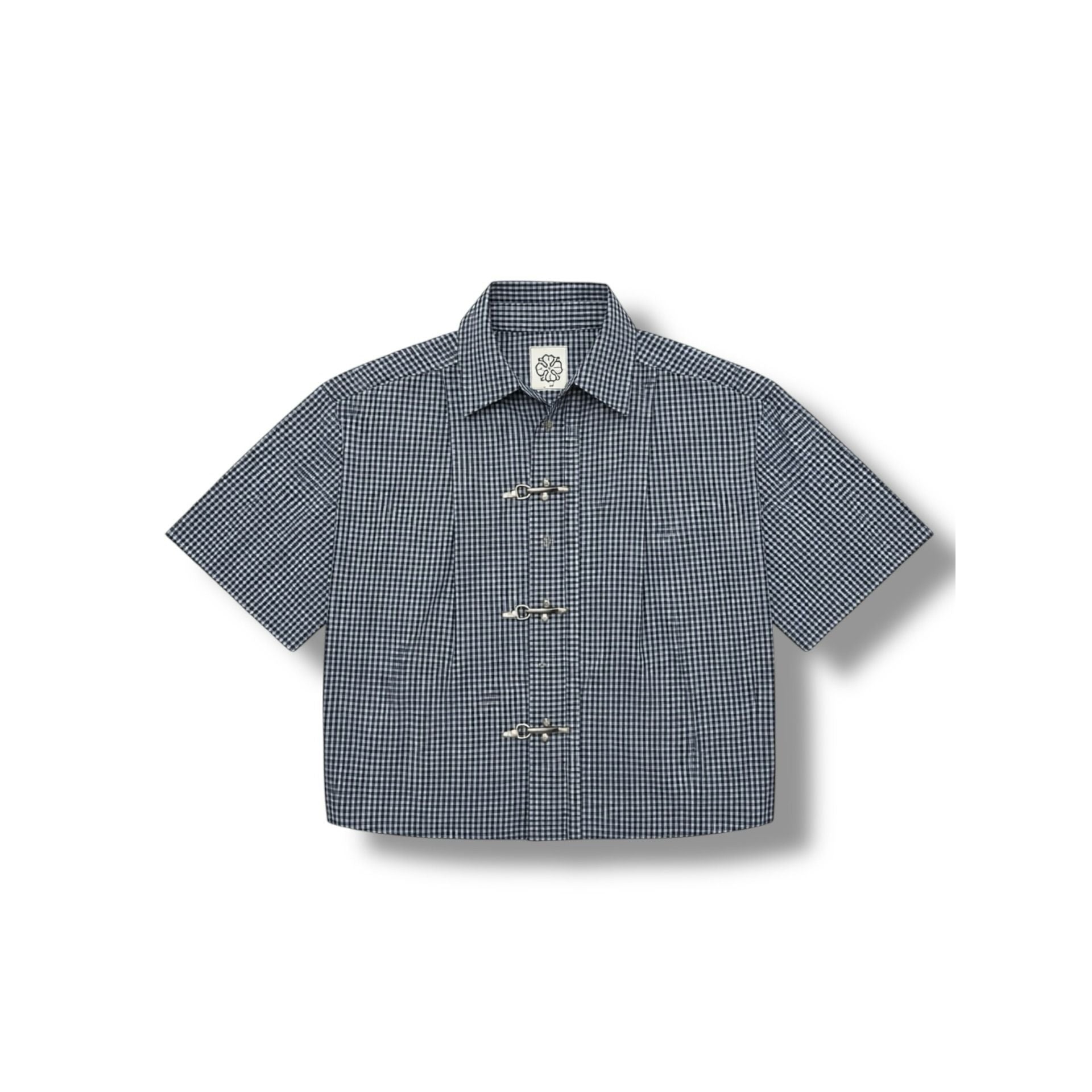 Fireman Buckle Half Shirt - Black / Blue / Navy