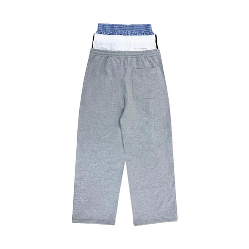 3 Layered Sweat Pants - Grey