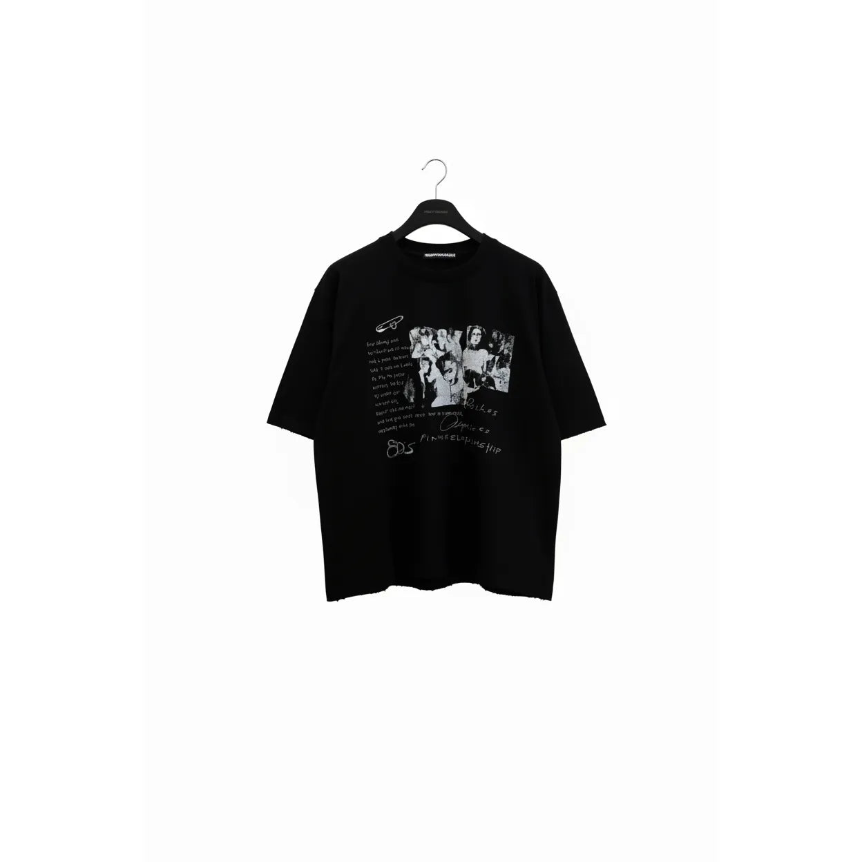 Punk Relationship Boxy Tee - White / Grey / Black