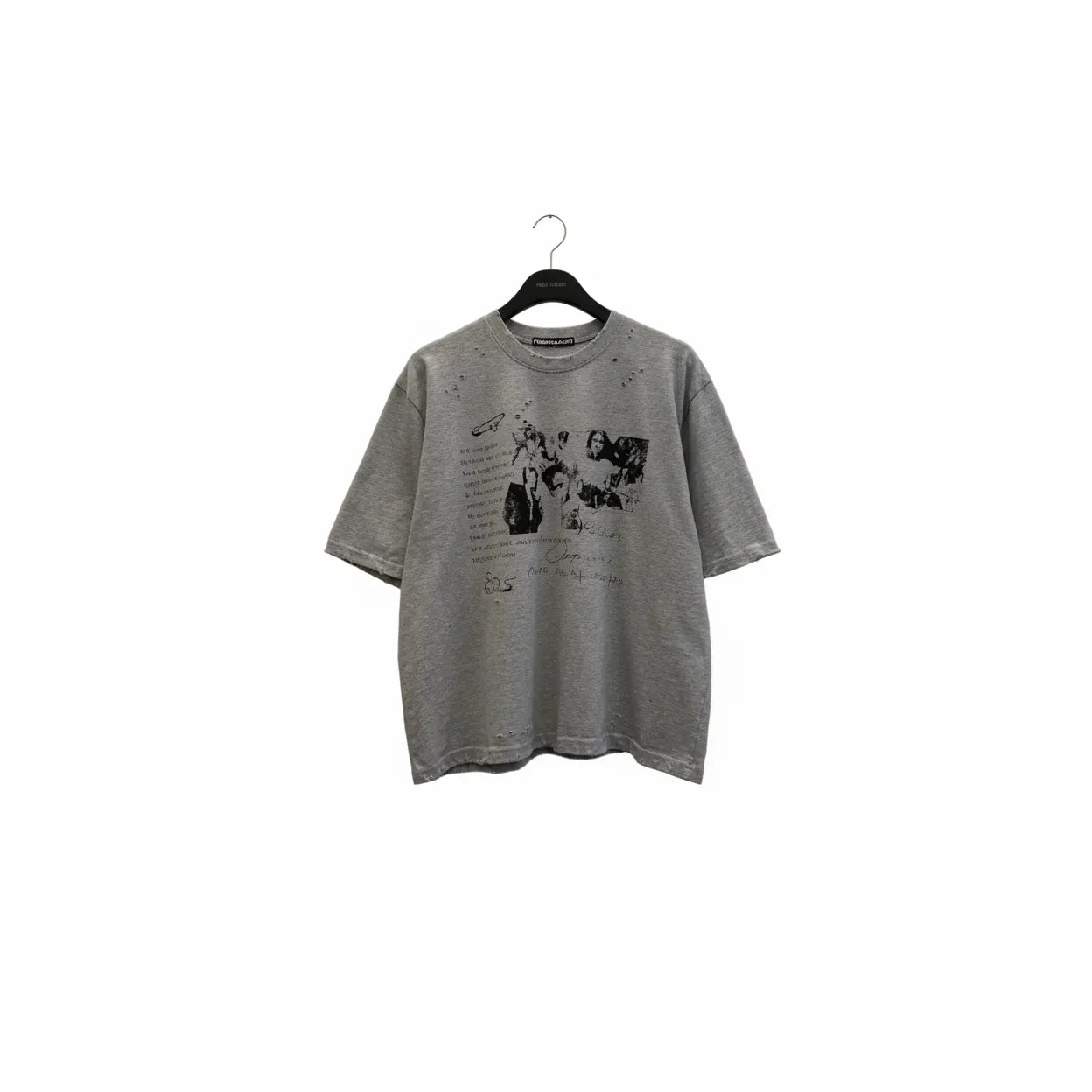 Punk Relationship Boxy Tee - White / Grey / Black