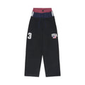 3 Layered Track Pants - Black