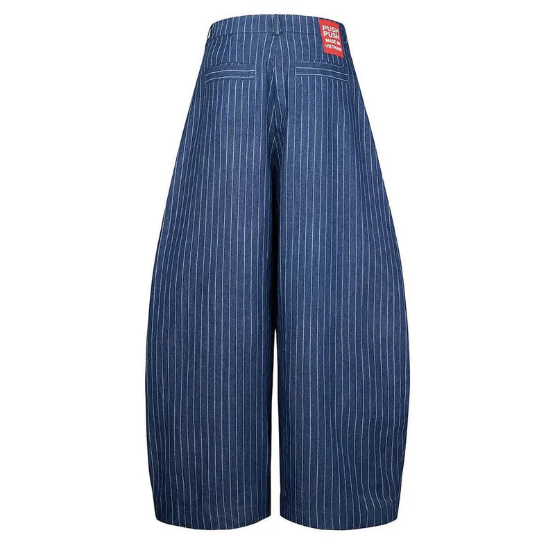 PP STRIPED PANTS - NAVY