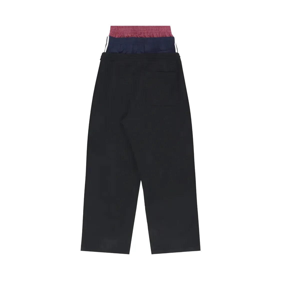 3 Layered Track Pants - Black