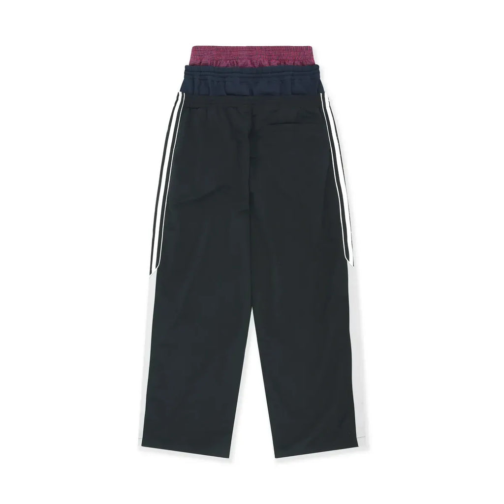 3 Layered Track Pants - Black
