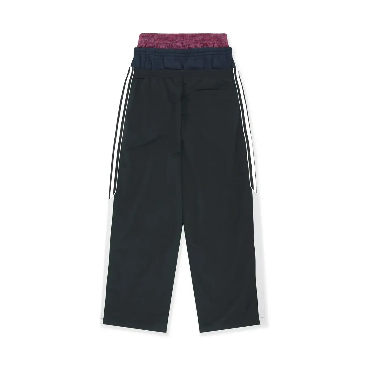 3 Layered Track Pants - Black