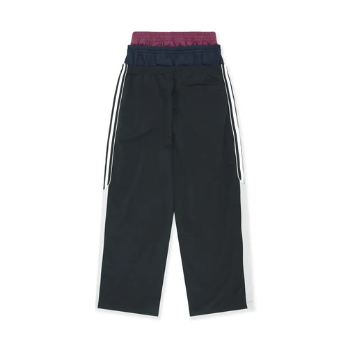3 Layered Track Pants - Black