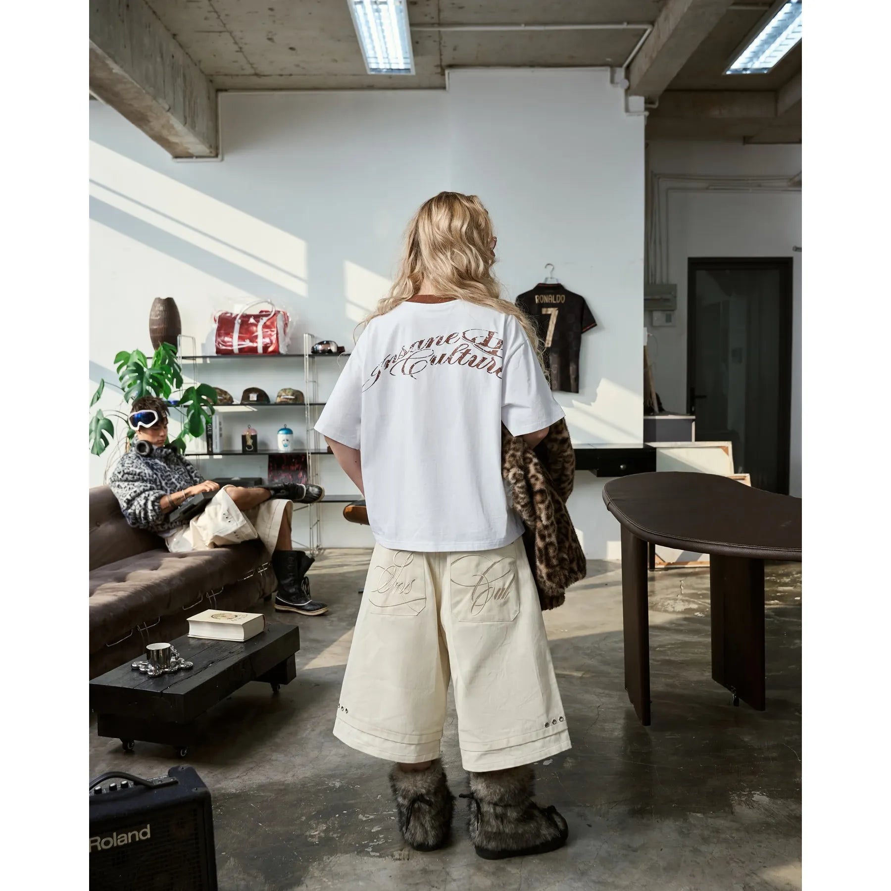 Insane® Rough Edge Jorts - White