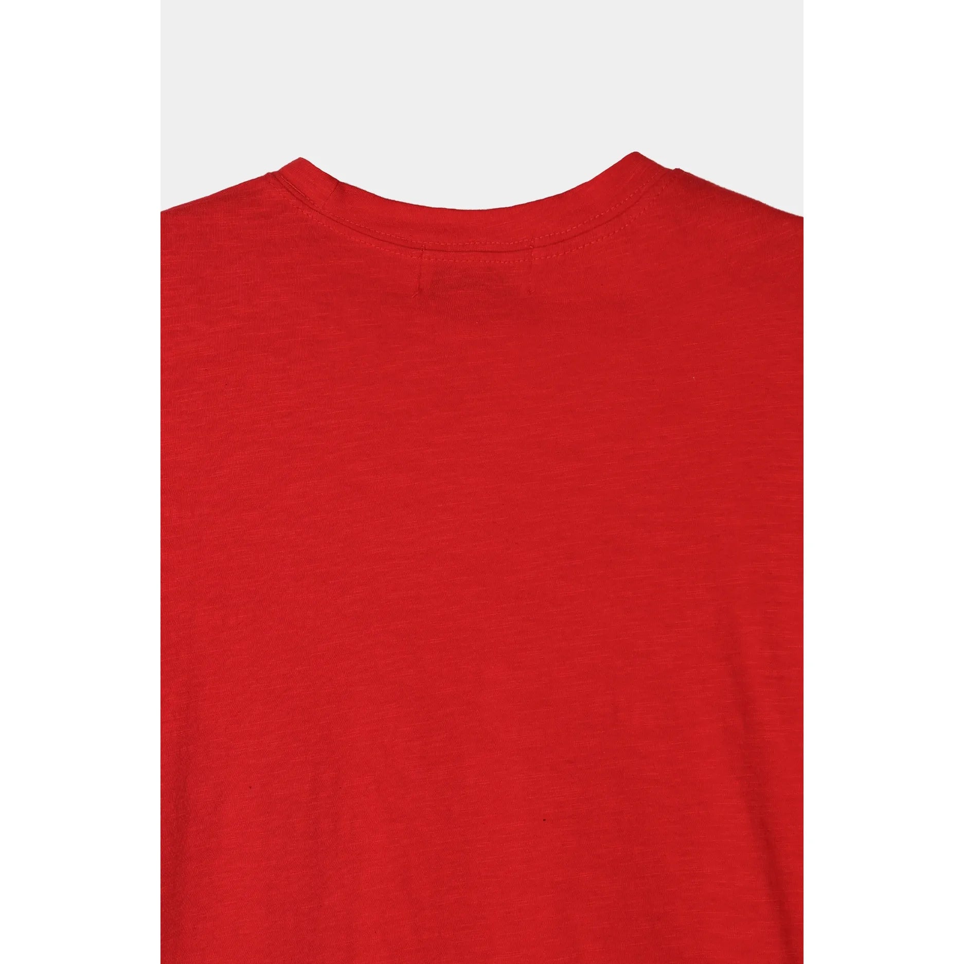 Vintage Poit Slap Crop Half Tee - Red / Grey / Black