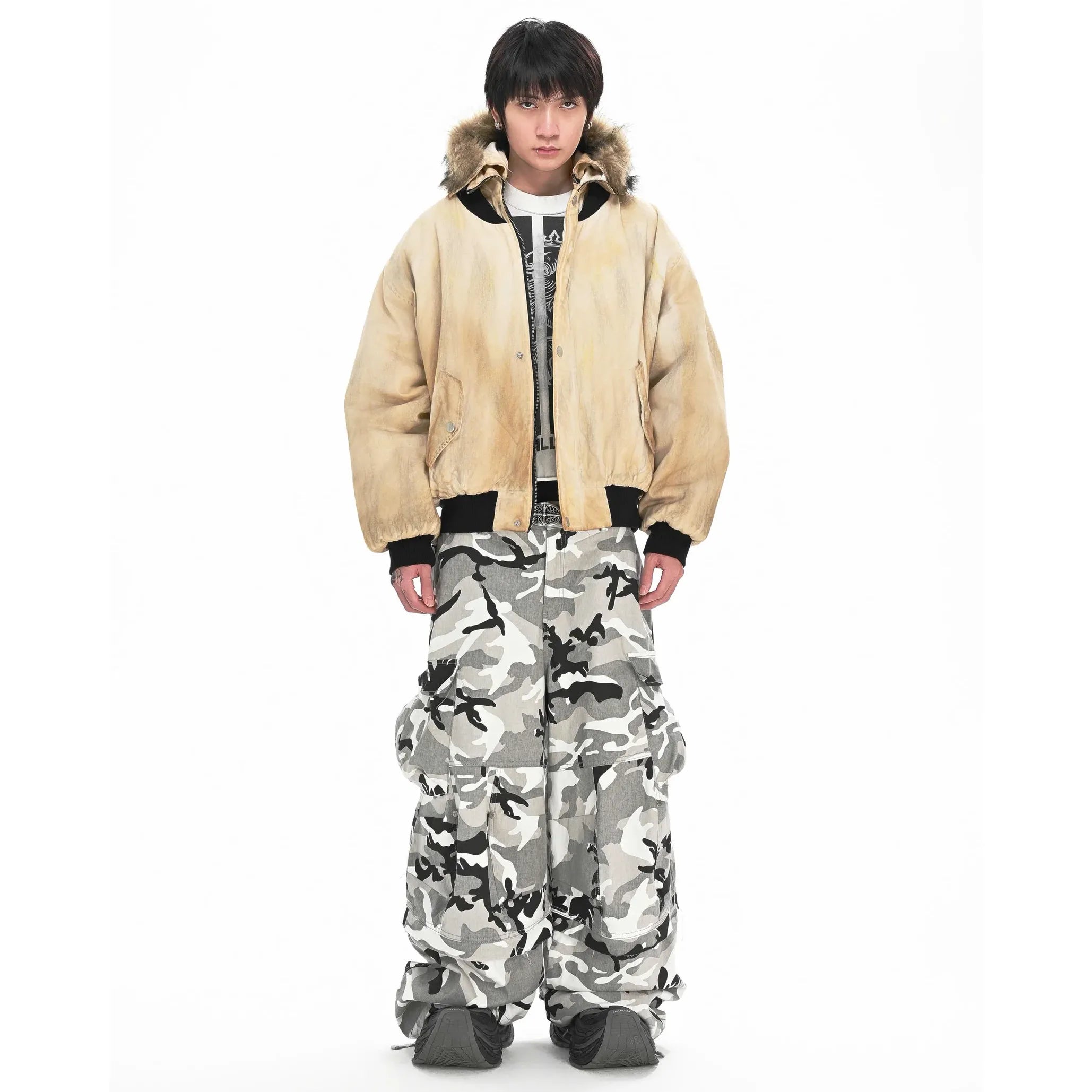 MBI | 2IN1 FADED MILI PANTS - PANDA CAMO