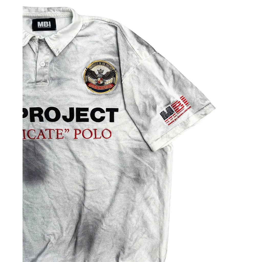 MBI | UNIFORM WASHED POLO - DIRTY WHITE
