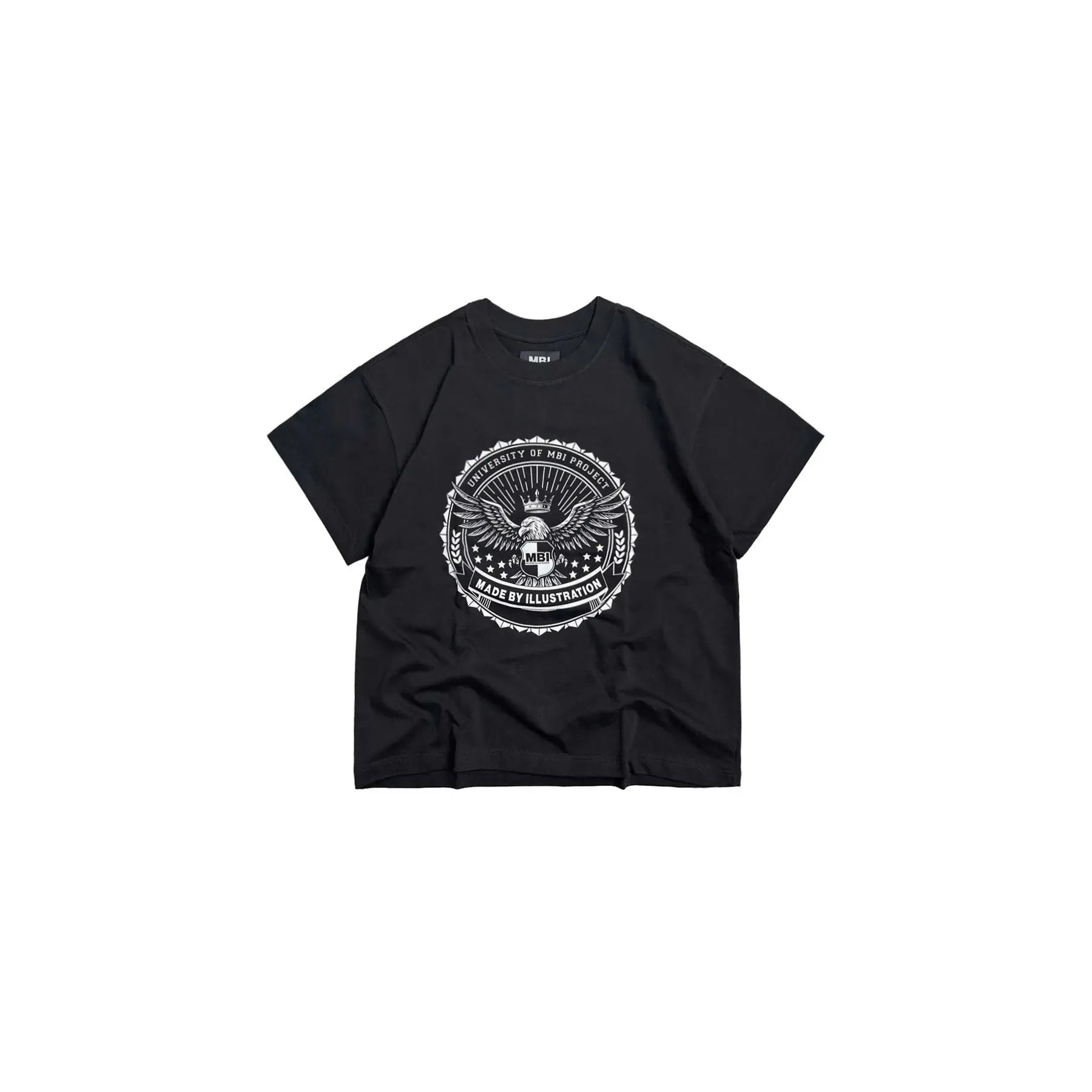 MBI | UNIVERSITY LOGO TEE - BLACK/WHITE
