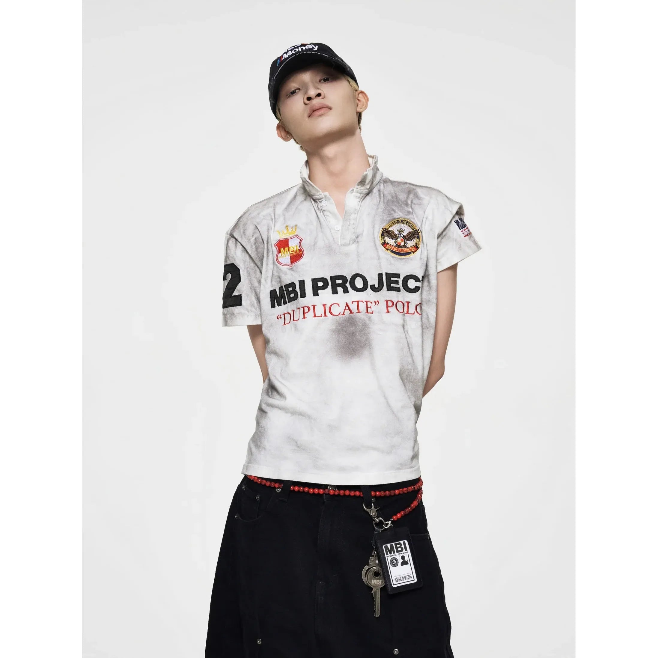 MBI | UNIFORM WASHED POLO - DIRTY WHITE