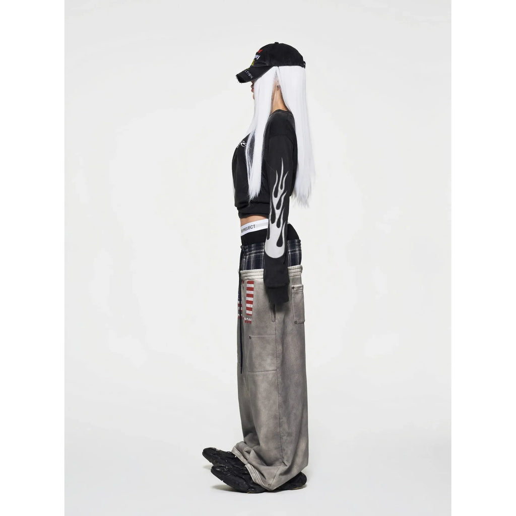 MBI | TRIPLE WAISTED SƯEATPANTS - DIRTY GRAY