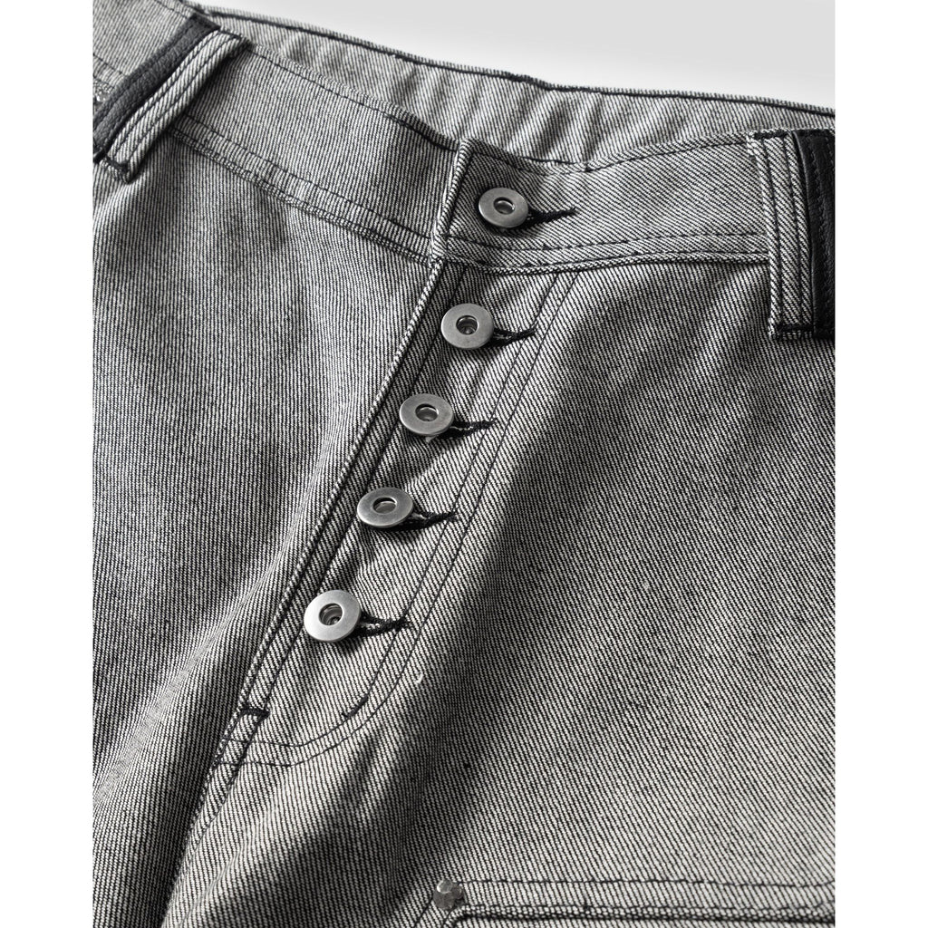 INSIDE OUT RAW DENIM BAGGY JEANS