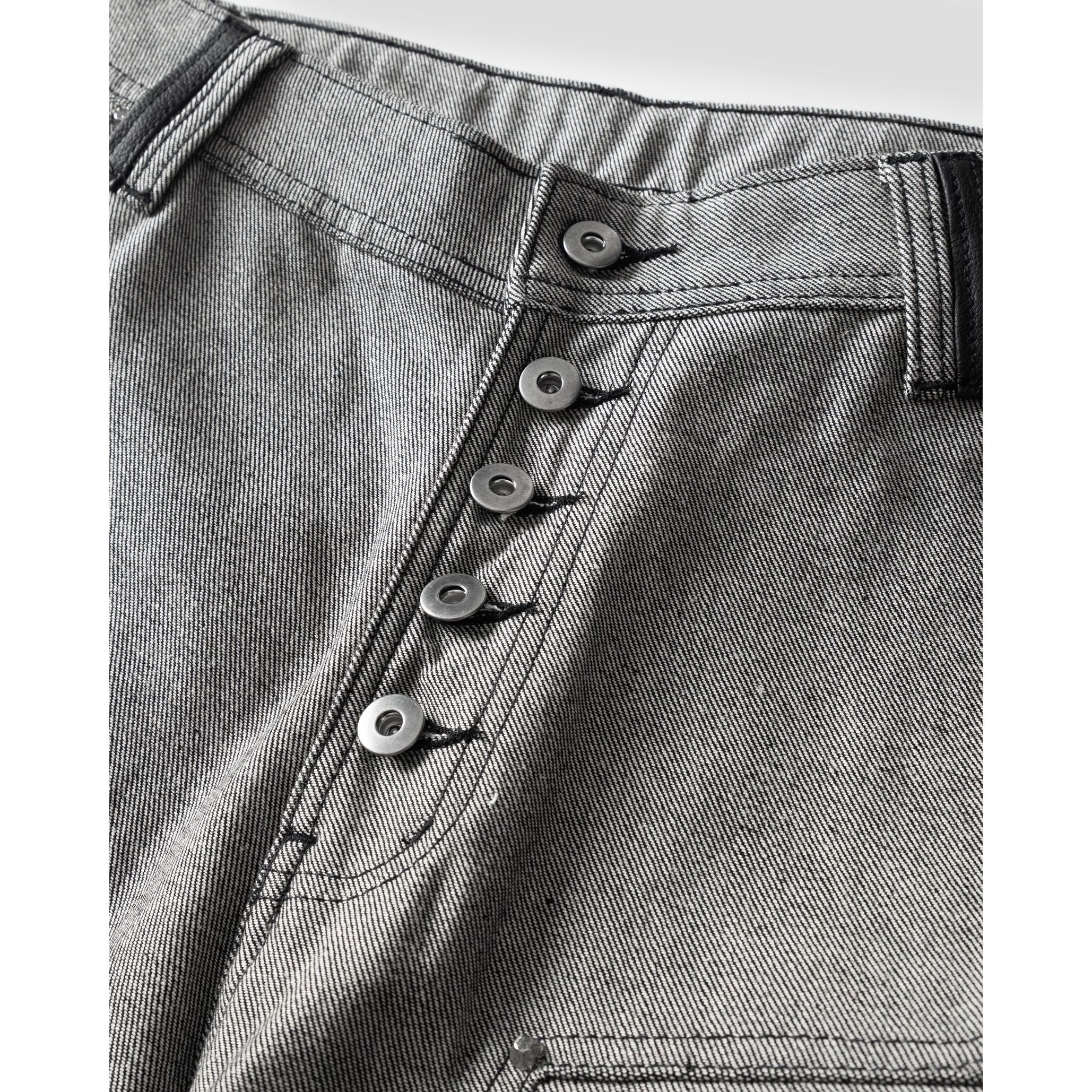 INSIDE OUT RAW DENIM BAGGY JEANS
