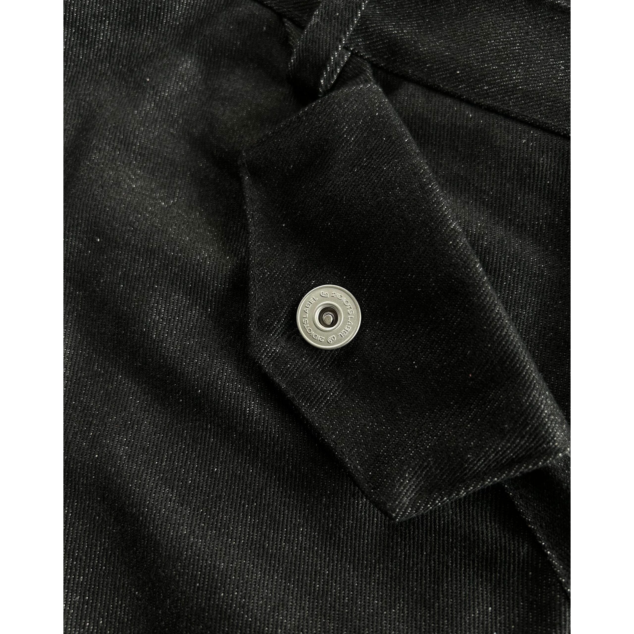 WIDE FIT RAW DENIM PANTS