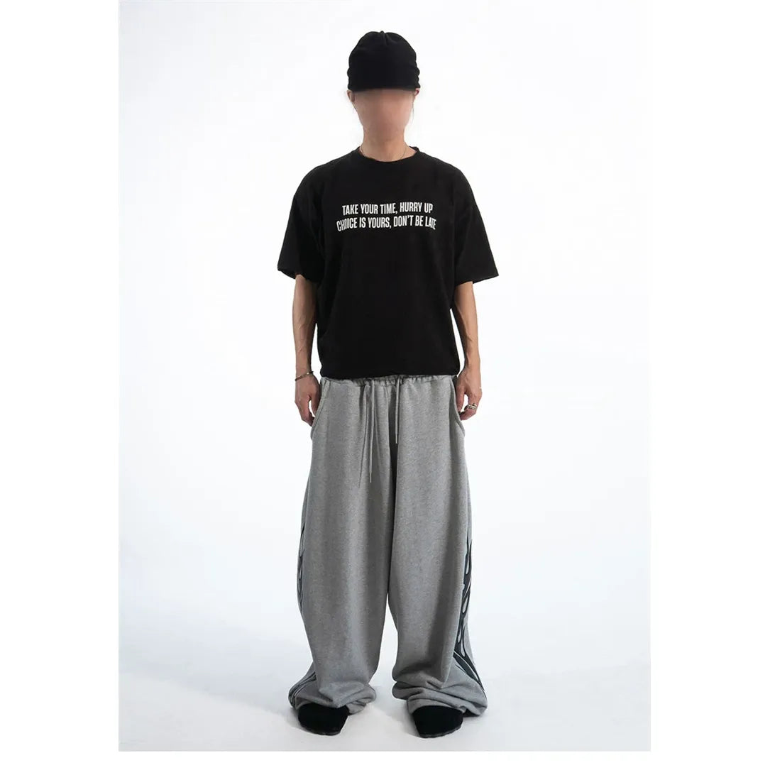 Vintage Poit Slap Crop Half Tee - Red / Grey / Black