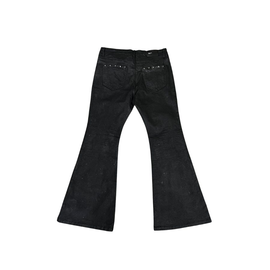 "TRAPPER CLUB" COATED FLARE DENIM