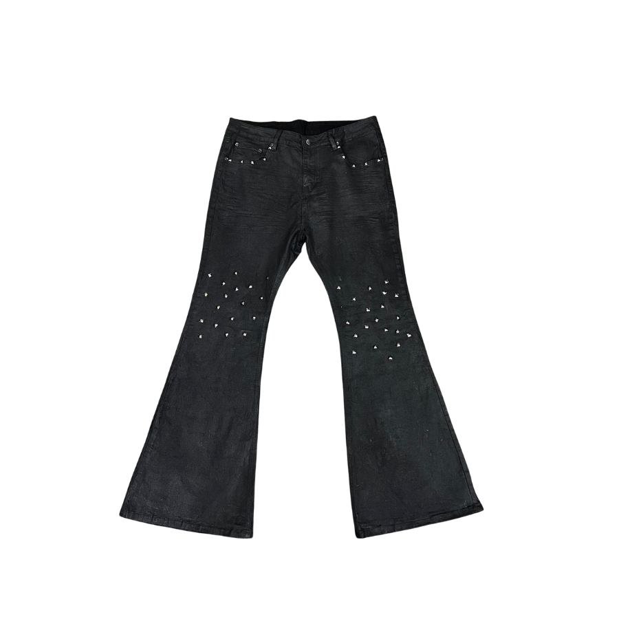 "TRAPPER CLUB" COATED FLARE DENIM
