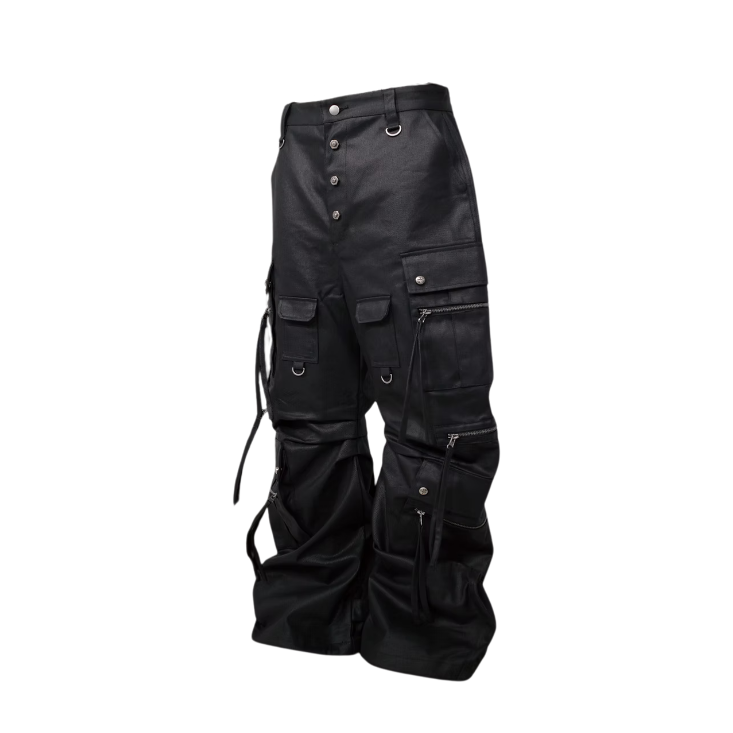 【ROSEN KREUZ】CURVE FIT LONG CARGO PANTS WAXED