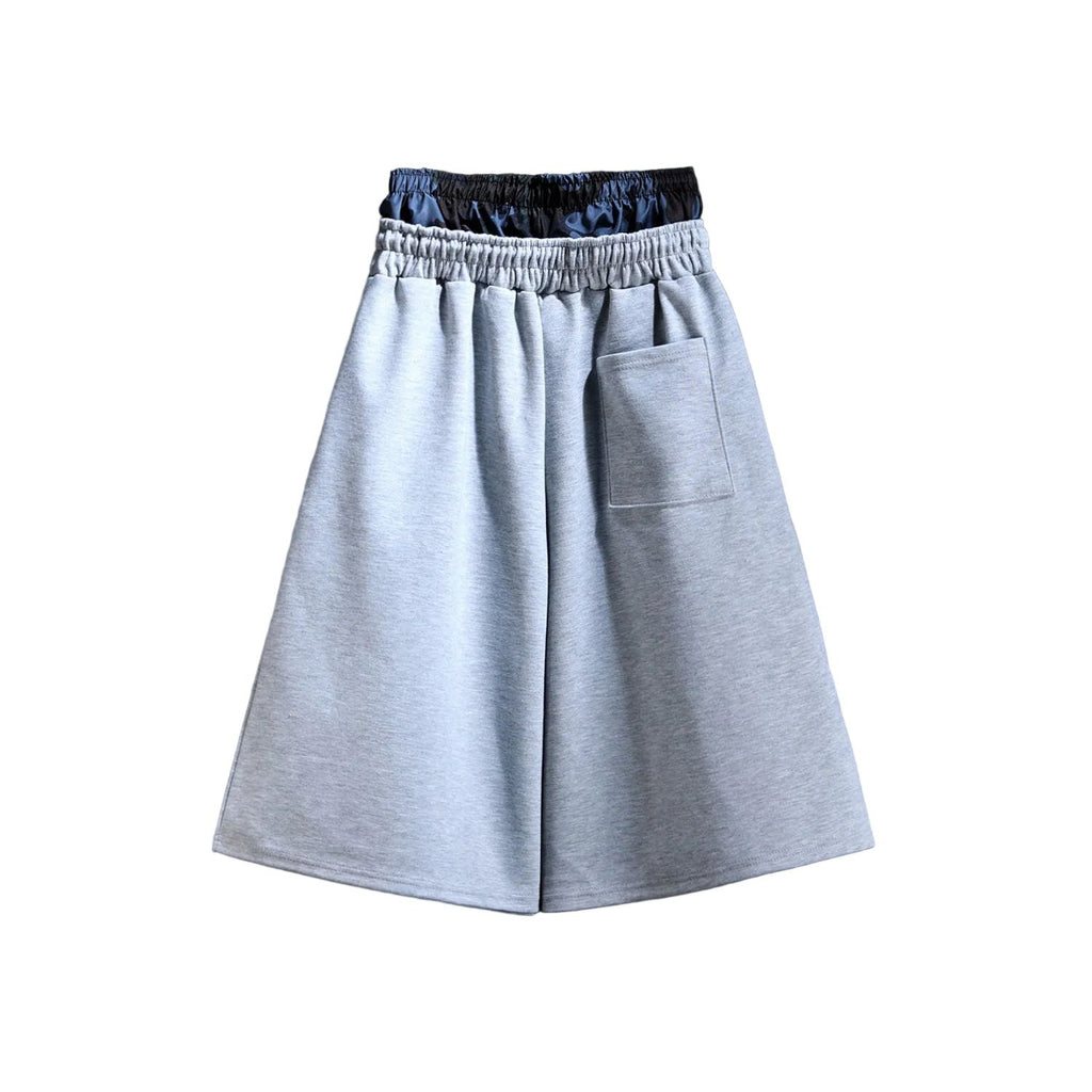 Camo Sagging Bermuda Pants - Grey