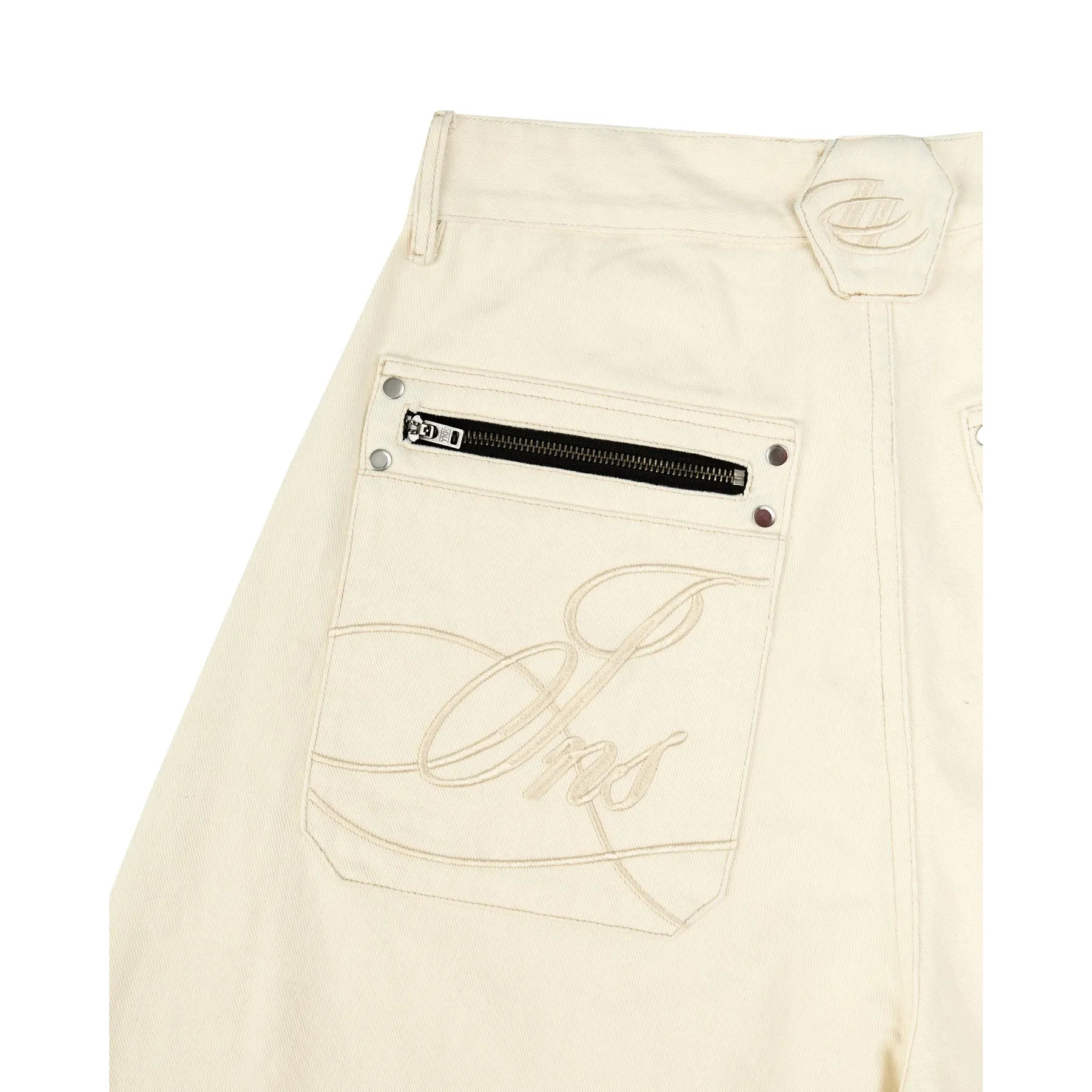 Insane® Rough Edge Jorts - White