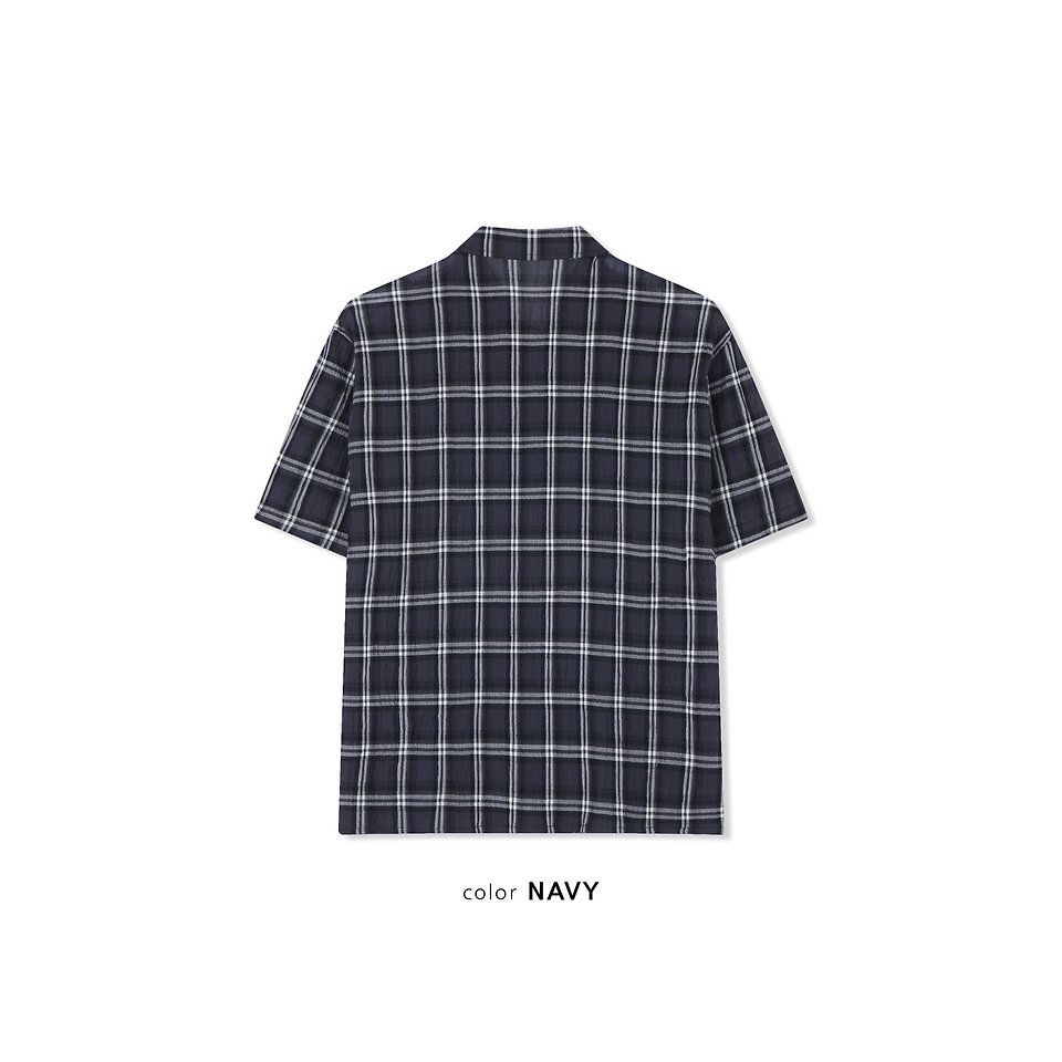 No Limit Crop Shirt - Ivory / Navy