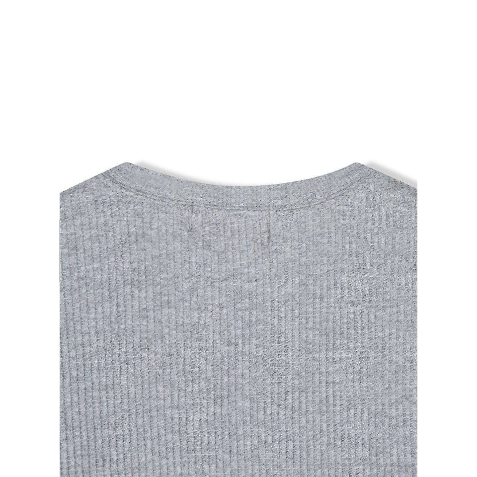 Eyelet Waffle Short Sleeve - Beige / Grey / Black
