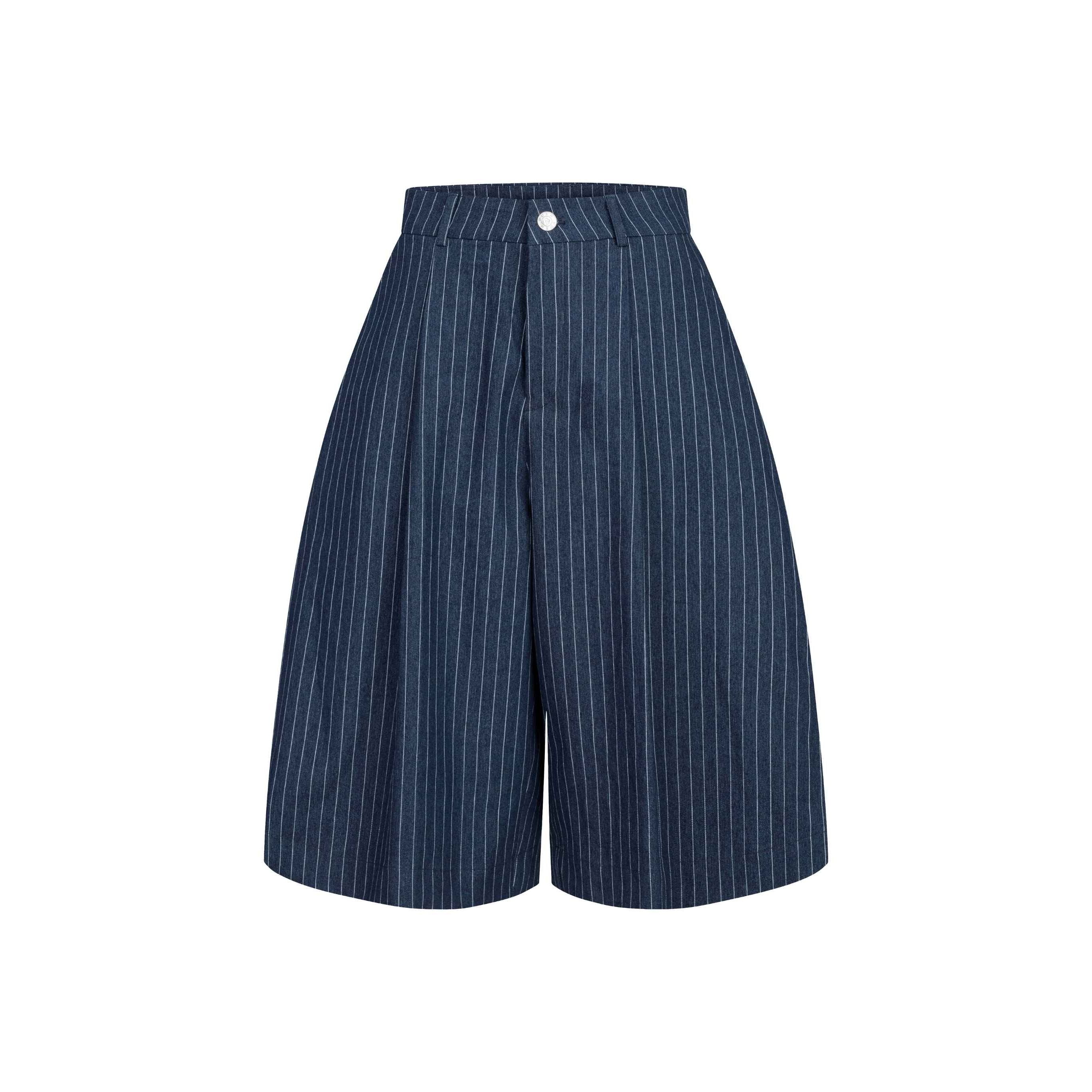 PP PINSTRIPE JORT - NAVY